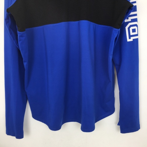 PINK Victoria’s Secret Athletic Pullover Top Blue Oversized Women’s Size Small - Picture 12 of 13